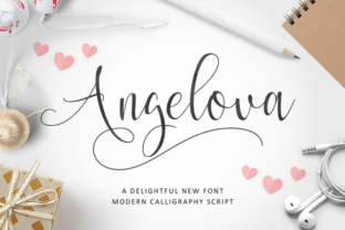 Angelova: A Modern Script Font for Crafters