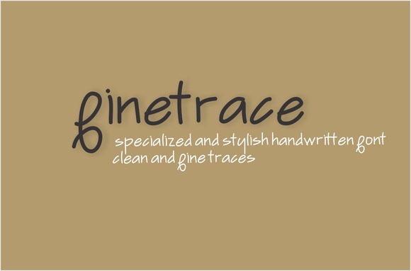 Finetrace: A Stylish Script Handwritten Font for Web Design