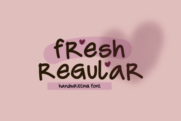 Fresh Regular: A Handwritten Typeface for Editorial Design