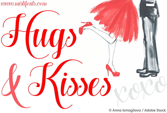 Hugs and Kisses: The Elegant Script Font for Makers