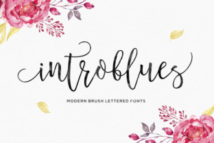 Introblues: A Modern Brush Font for Makers