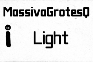 Massiva Grotesq Light Font for Modern Craft Branding