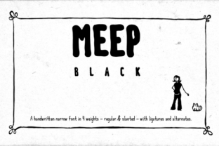 Meep Black: The Bold Sans Serif Font for Makers