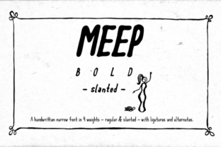 Meep Bold Slanted: The Dynamic Typeface for Scroll-Stopping Ads