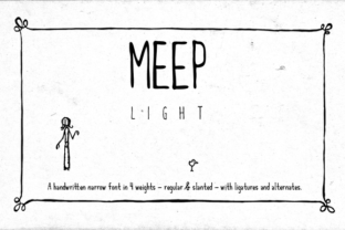 Meep Light: A Delicate Sans Serif Font for Makers