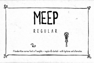 Meep Regular Font for Modern Web Design