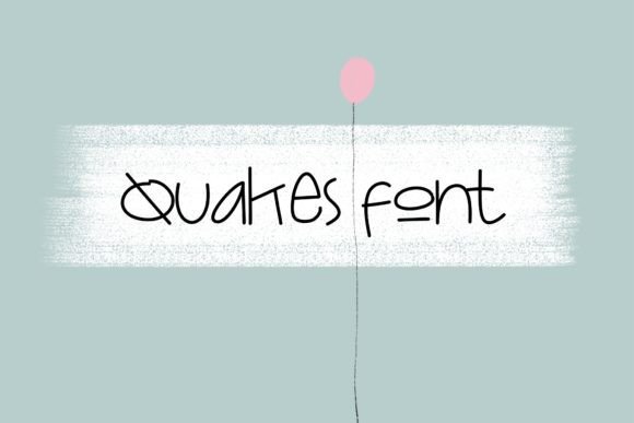 Quakes: A Playful Script Handwritten Font for Editorial Design