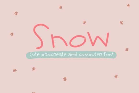 Snow: A Playful Script Handwritten Font for Editorial Design