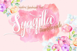 Syaqilla Handmade: A Modern Script Font for Makers