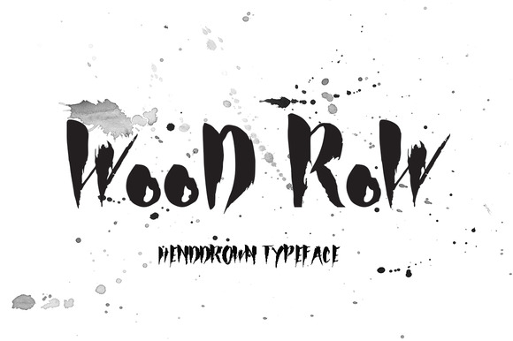 Wood Row: A Rough Script Font for Editorial Design